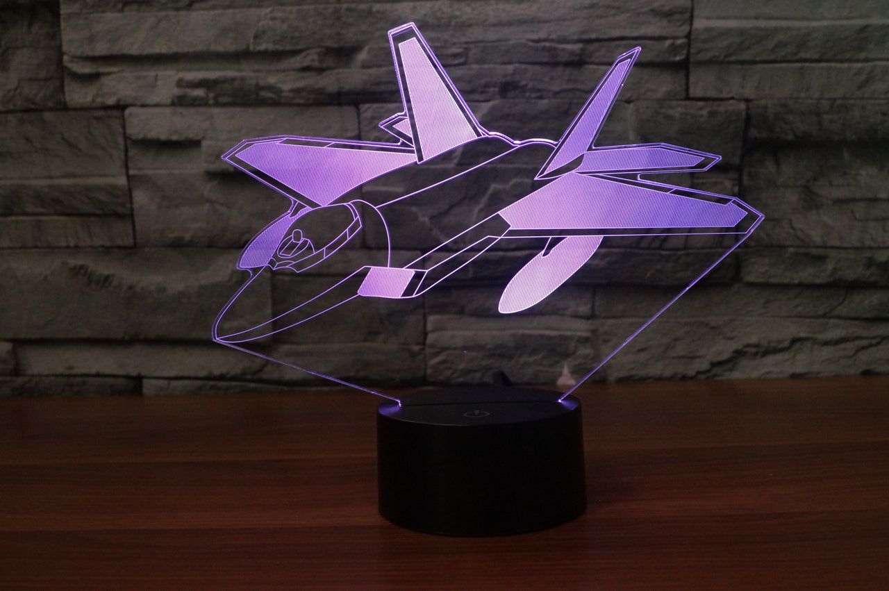 Very Detailed Fighting Falcon F35 Designed 3D Lamp Aviation Shop 