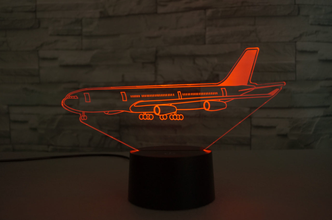 Airbus A340 From Side Designed 3D Lamp Aviation Shop 
