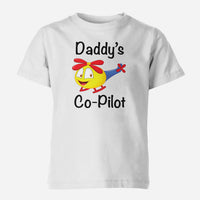 Thumbnail for Daddy's Co-Pilot (Helicopter) Designed Children T-Shirts