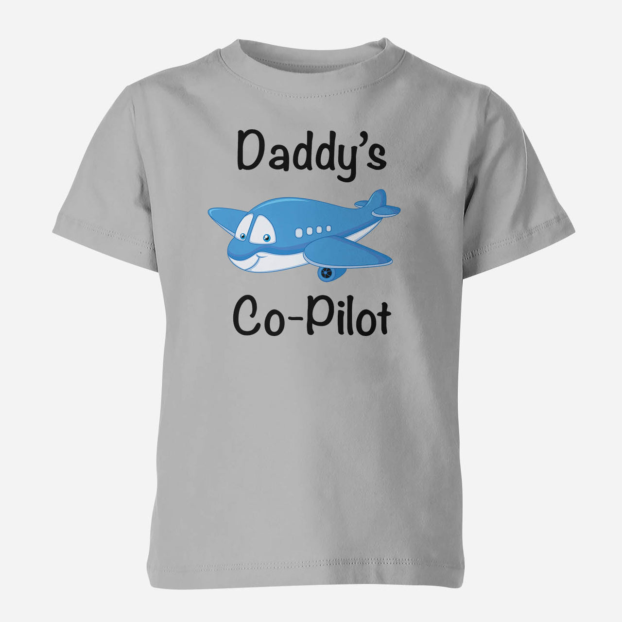 Daddy's Co-Pilot (Jet Airplane) Designed Children T-Shirts