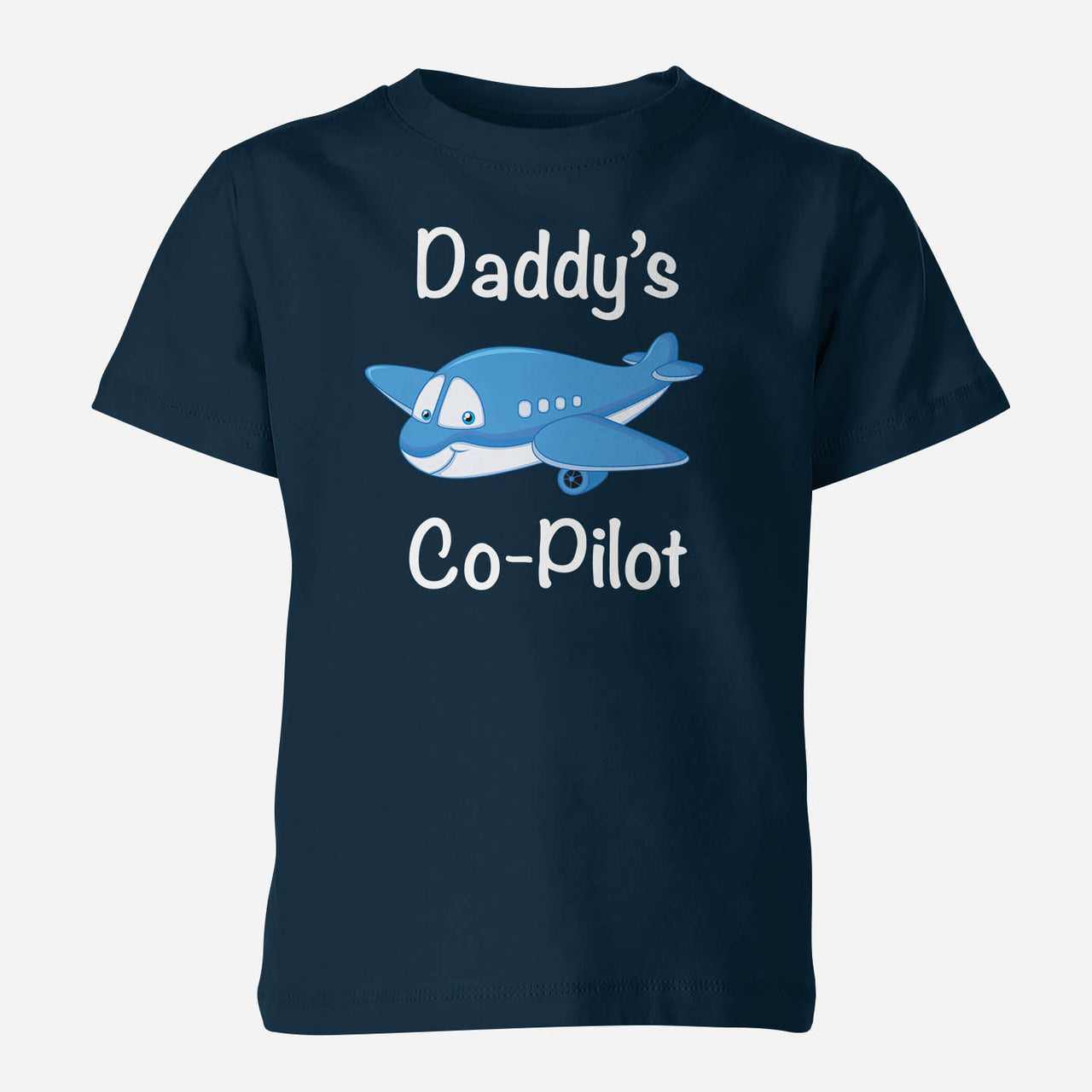 Daddy's Co-Pilot (Jet Airplane) Designed Children T-Shirts