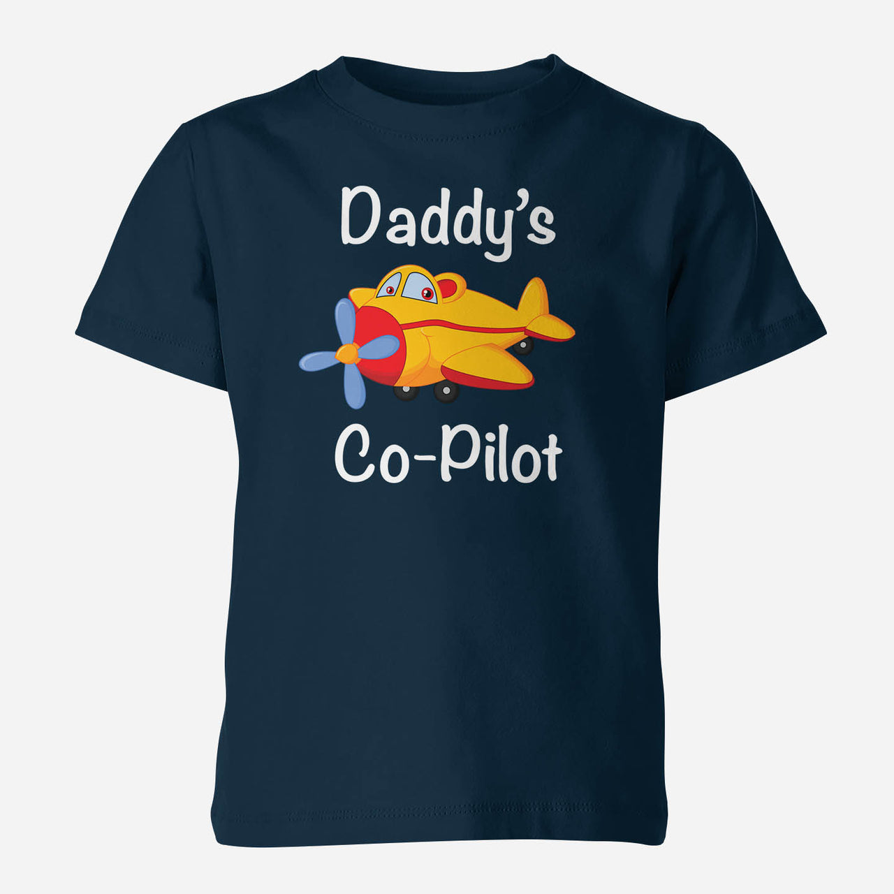 Daddy's Co-Pilot (Propeller1) Designed Children T-Shirts