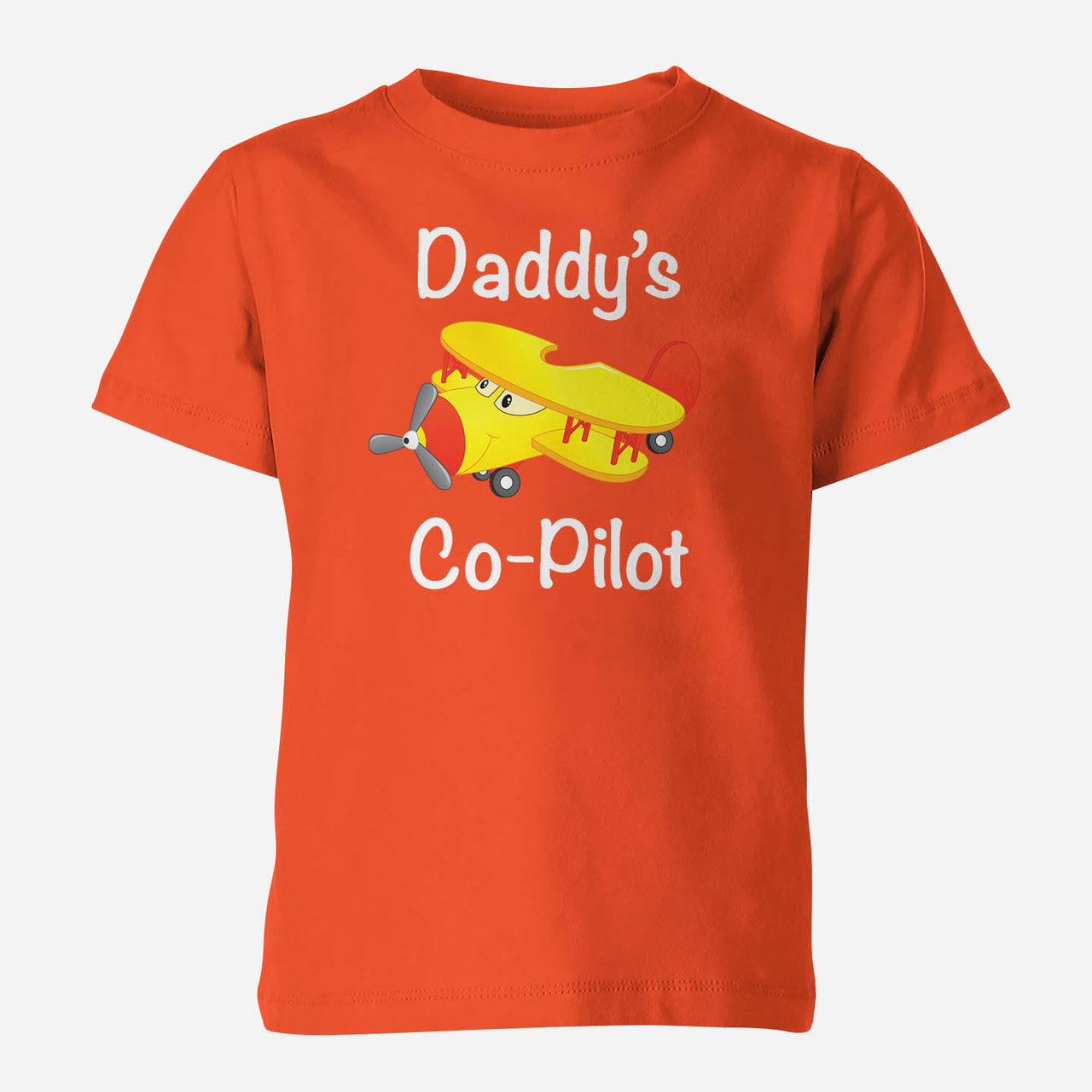 Daddy's Co-Pilot (Propeller2) Designed Children T-Shirts