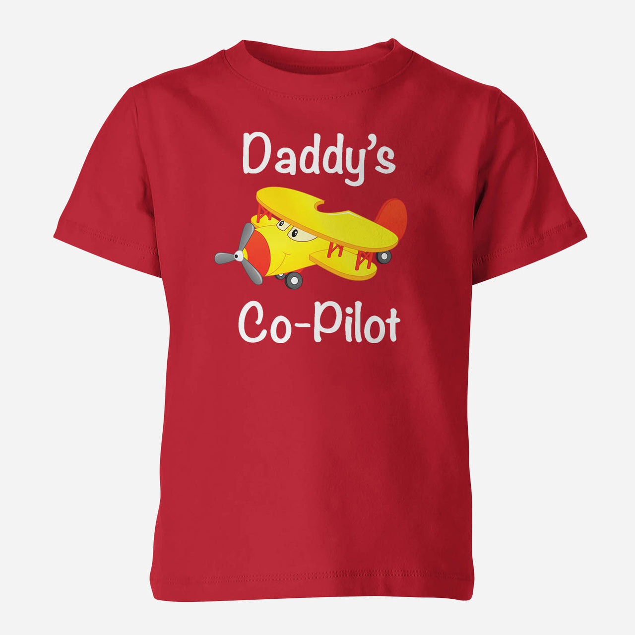 Daddy's Co-Pilot (Propeller2) Designed Children T-Shirts