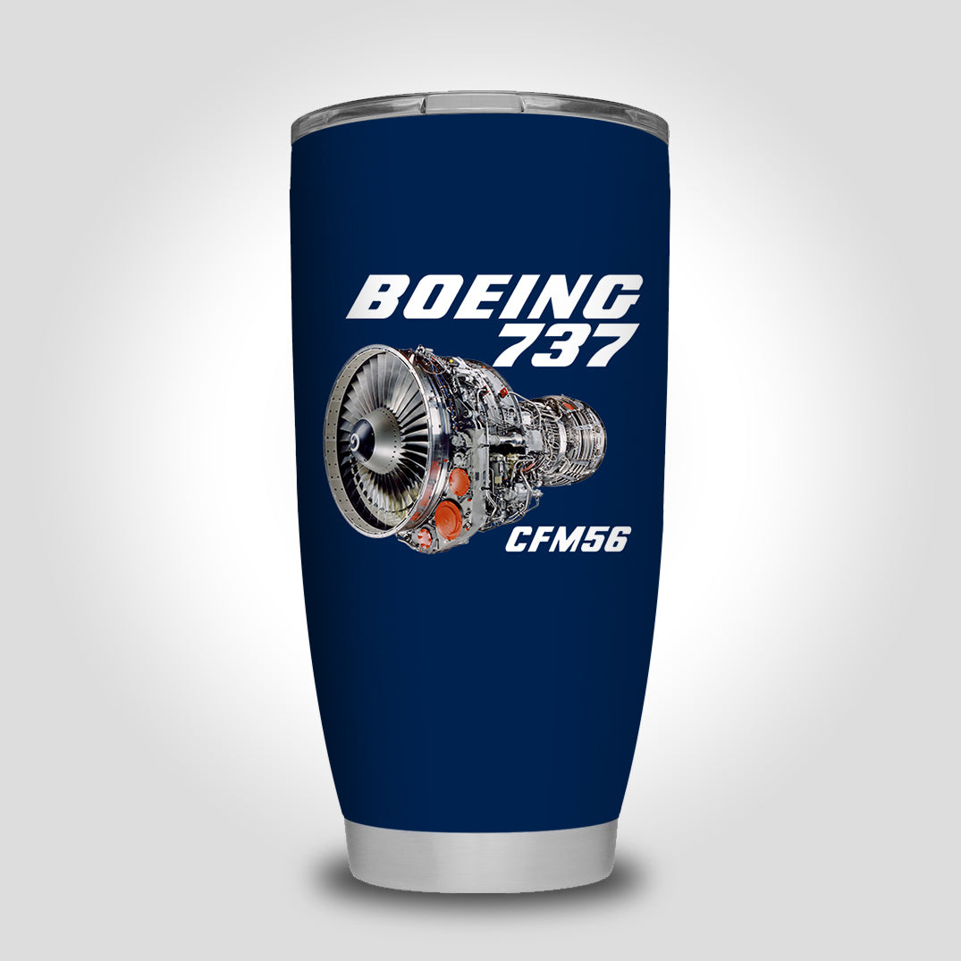 Boeing 737 Engine & CFM56 Designed Tumbler Travel Mugs