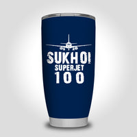 Thumbnail for Sukhoi Superjet 100 & Plane Designed Tumbler Travel Mugs