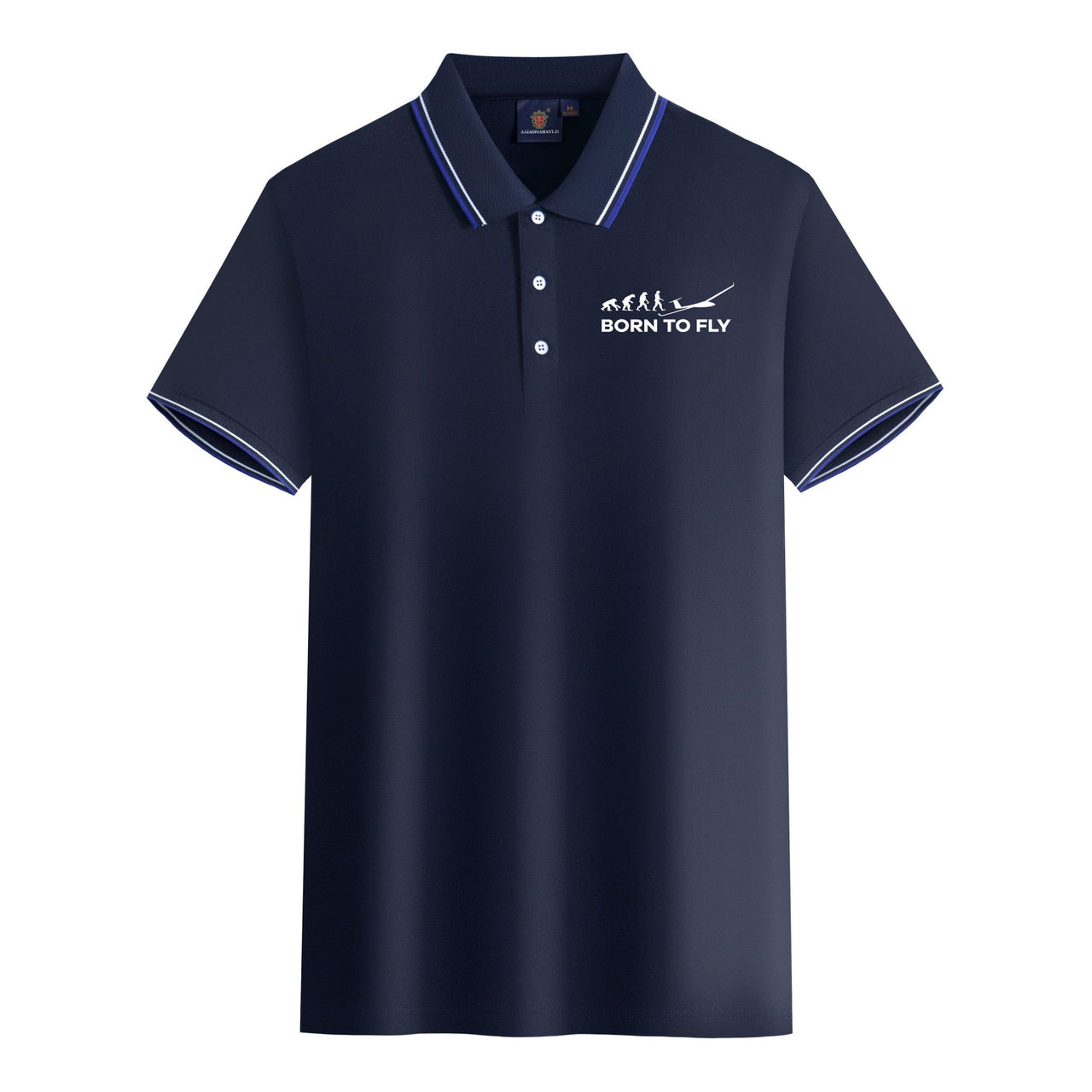 Born To Fly Glider Designed Stylish Polo T-Shirts