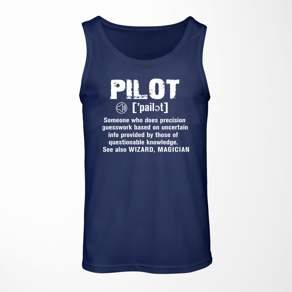 Pilot [Noun] Designed Tank Tops