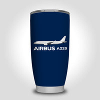 Thumbnail for The Airbus A220 Designed Tumbler Travel Mugs