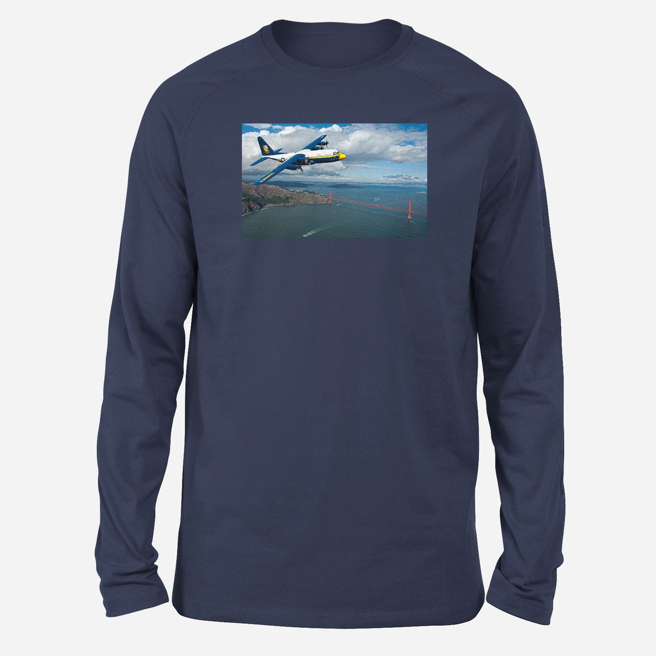 Blue Angels & Bridge Designed Long-Sleeve T-Shirts