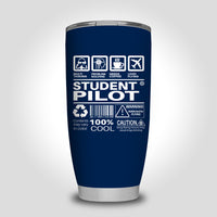 Thumbnail for Student Pilot Label Designed Tumbler Travel Mugs