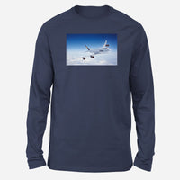 Thumbnail for Cruising Lufthansa's Boeing 747 Designed Long-Sleeve T-Shirts