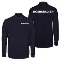 Thumbnail for Bombardier & Text Designed Long Sleeve Polo T-Shirts (Double-Side)