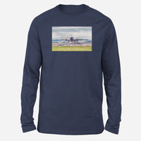 Thumbnail for Departing Boeing 737 Designed Long-Sleeve T-Shirts