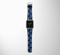 Thumbnail for The Airbus A350 WXB Designed Leather Apple Watch Straps