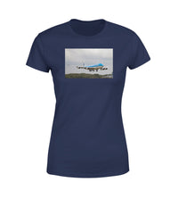 Thumbnail for Landing KLM's Boeing 747 Designed Women T-Shirts
