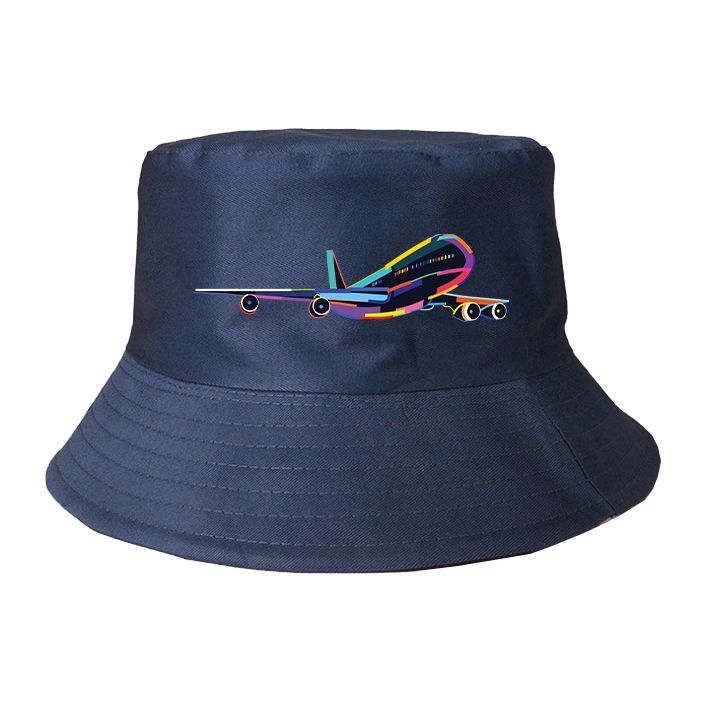 Multicolor Airplane Designed Summer & Stylish Hats