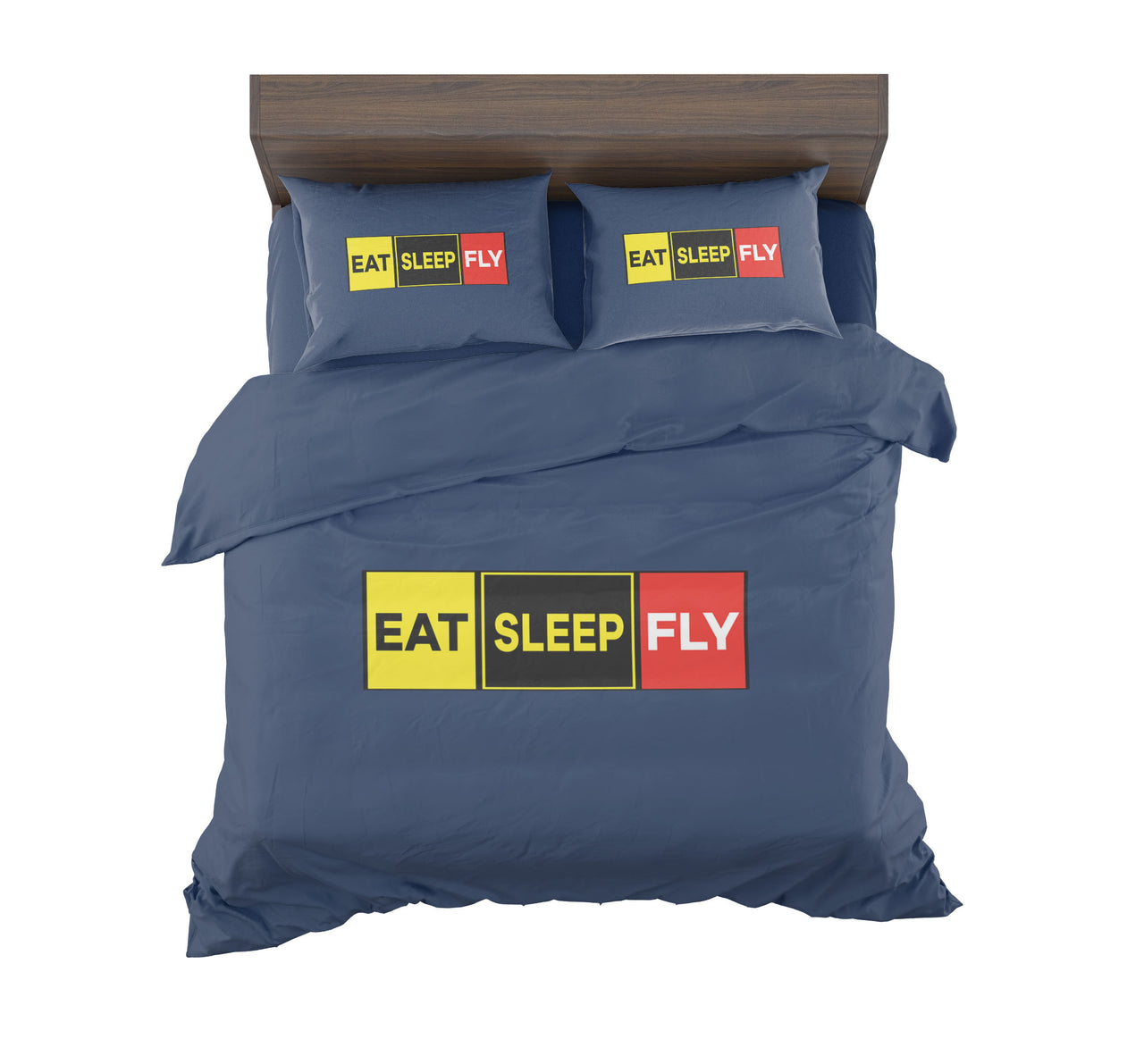 Eat Sleep Fly (Colourful) Designed Bedding Sets