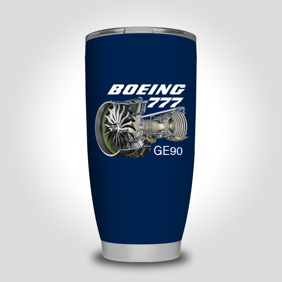 Boeing 777 & GE90 Engine Designed Tumbler Travel Mugs