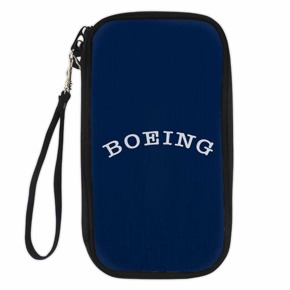 Special BOEING Text Designed Travel Cases & Wallets