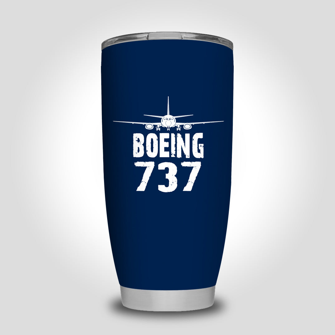 Boeing 737 & Plane Designed Tumbler Travel Mugs