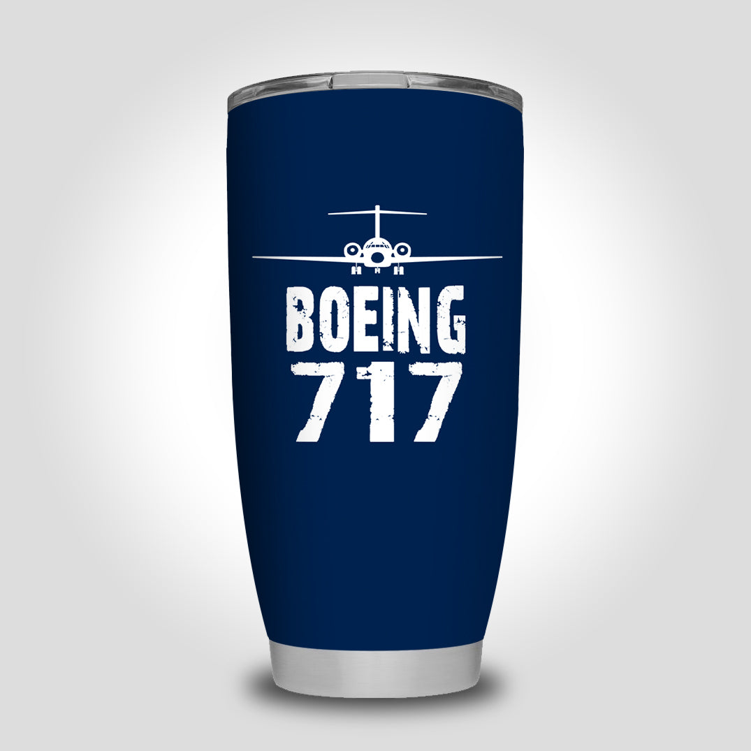 Boeing 717 & Plane Designed Tumbler Travel Mugs