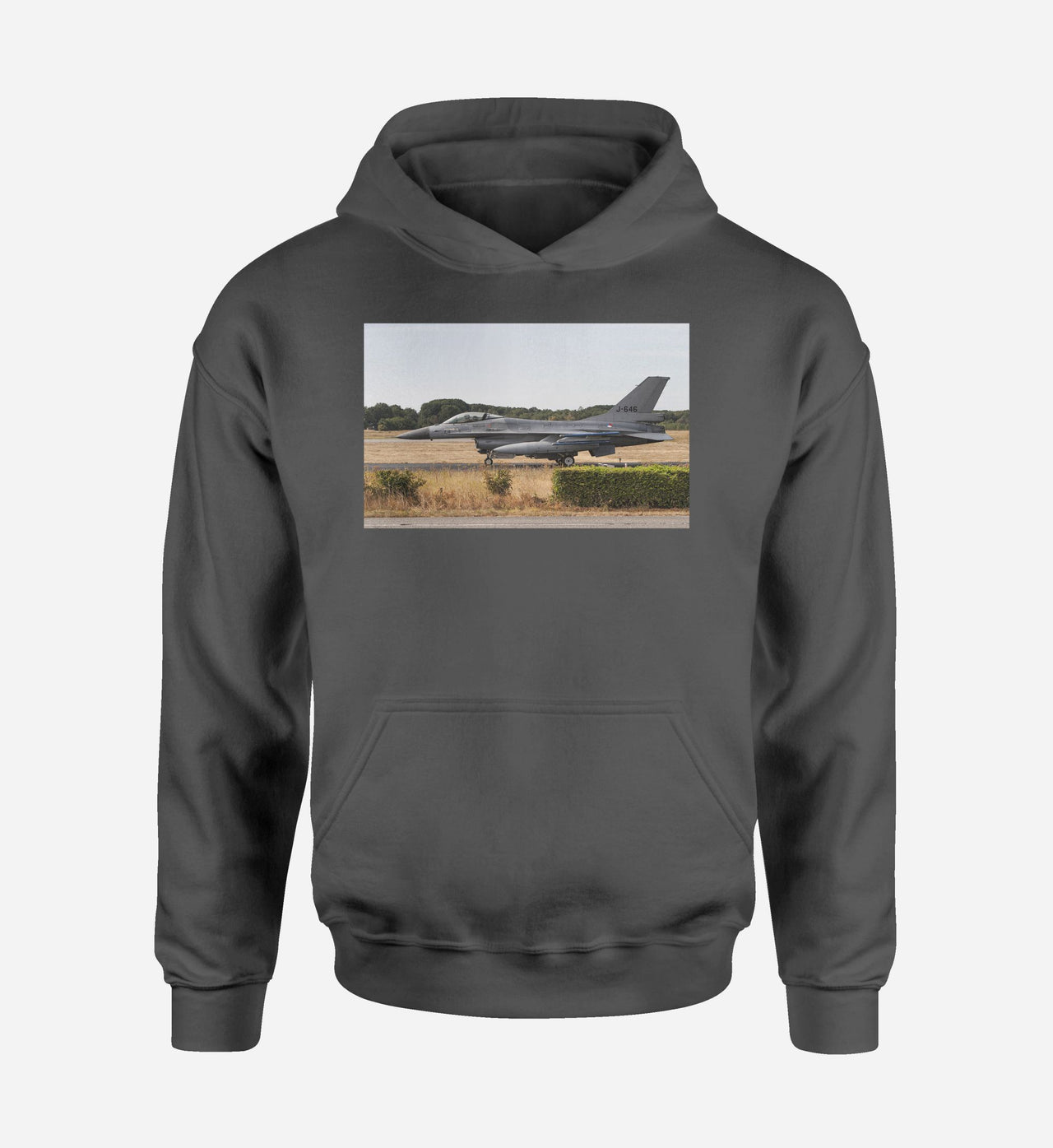 Fighting Falcon F16 From Side Designed Hoodies