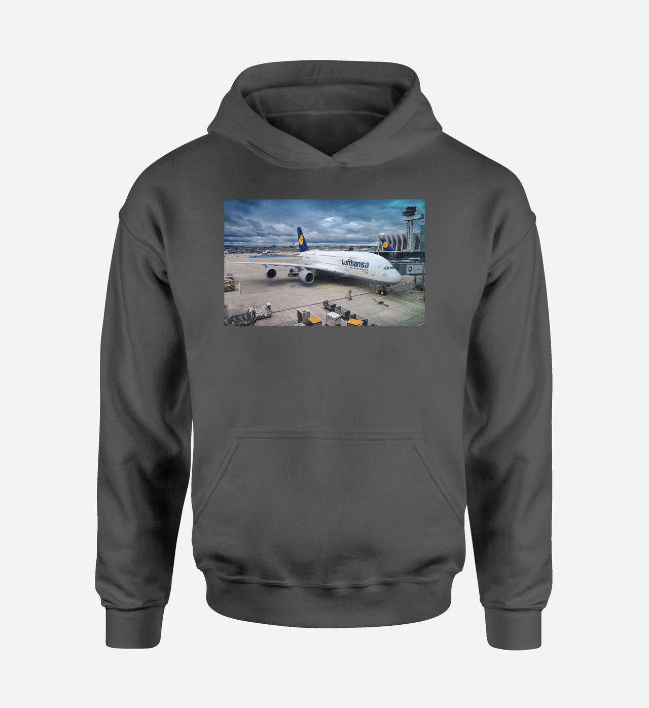 Lufthansa's A380 At The Gate Designed Hoodies