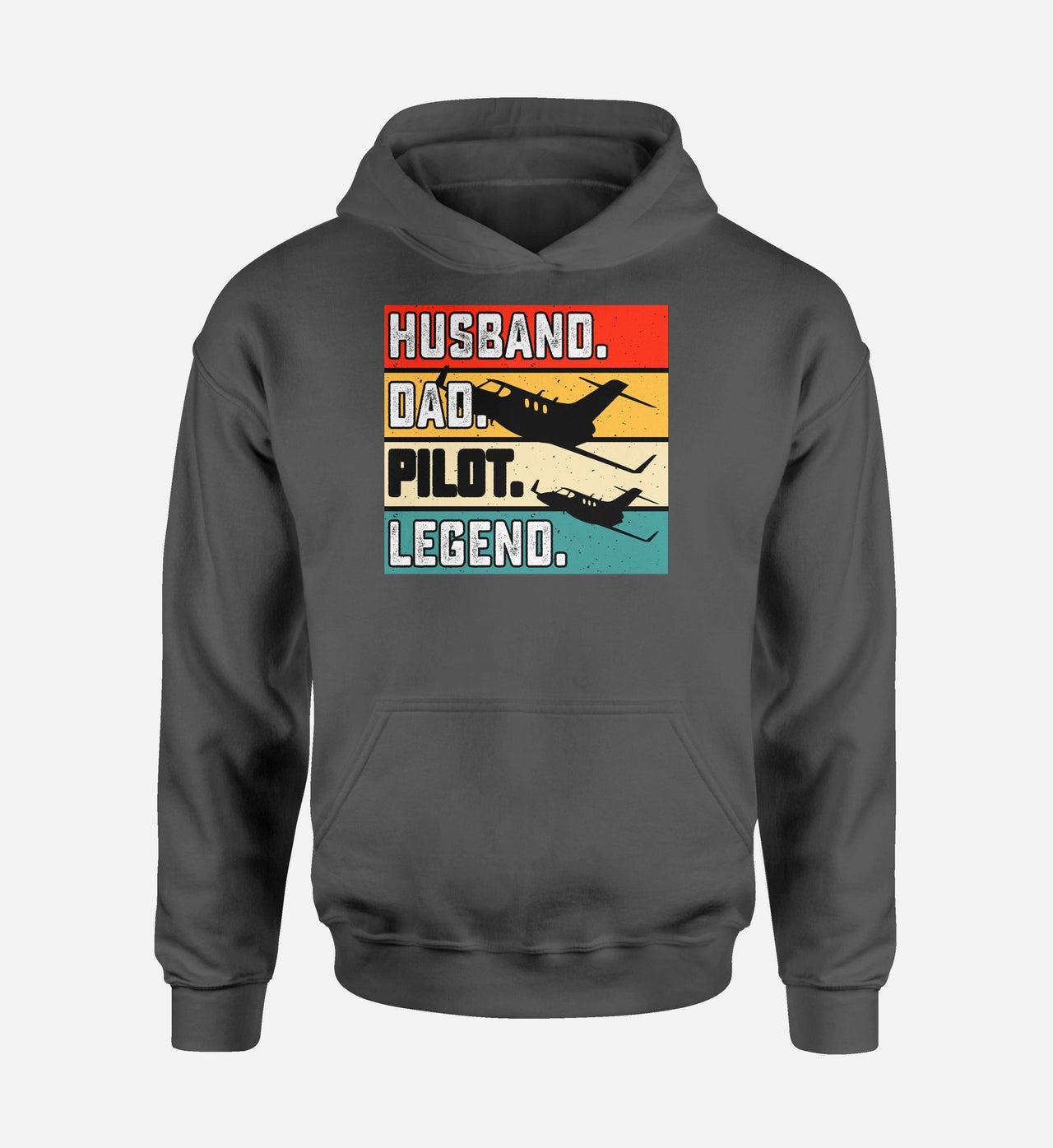 Husband & Dad & Pilot & Legend Designed Hoodies