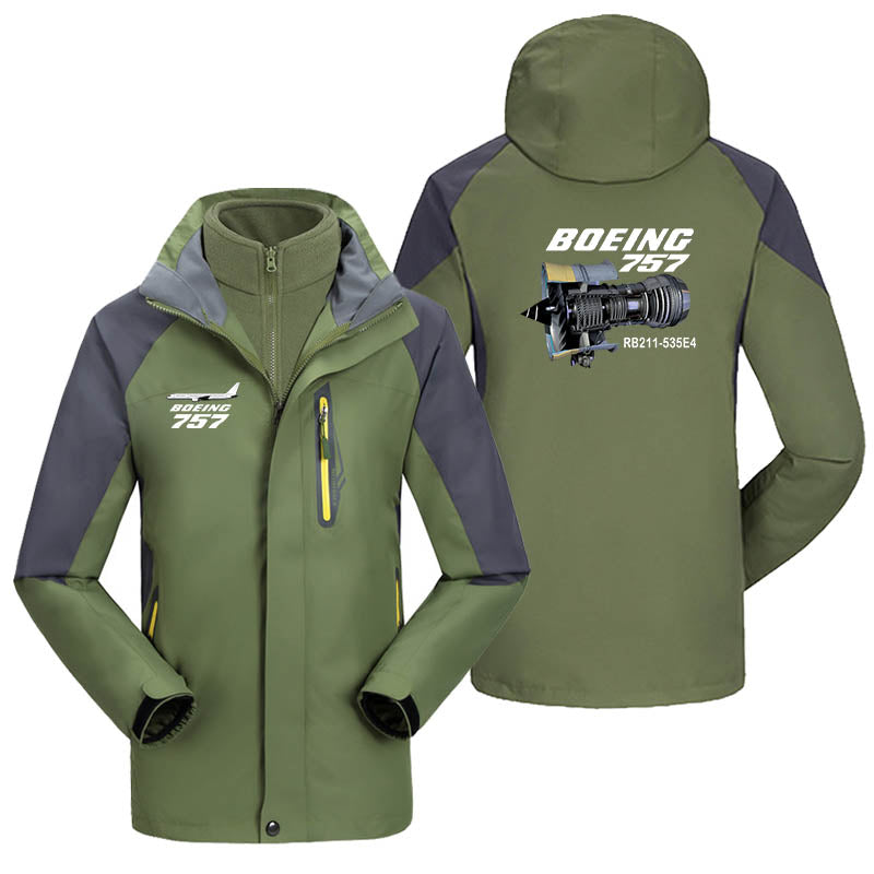 Boeing 757 & Rolls Royce Engine (RB211) Designed Thick Skiing Jackets