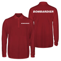 Thumbnail for Bombardier & Text Designed Long Sleeve Polo T-Shirts (Double-Side)