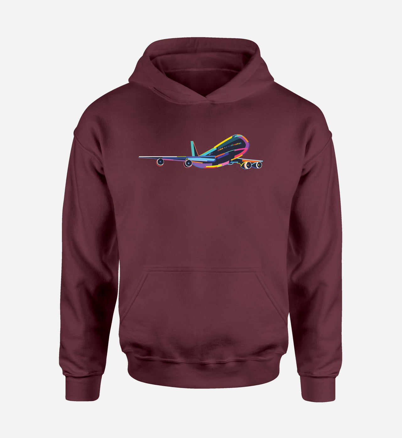 Multicolor Airplane Designed Hoodies