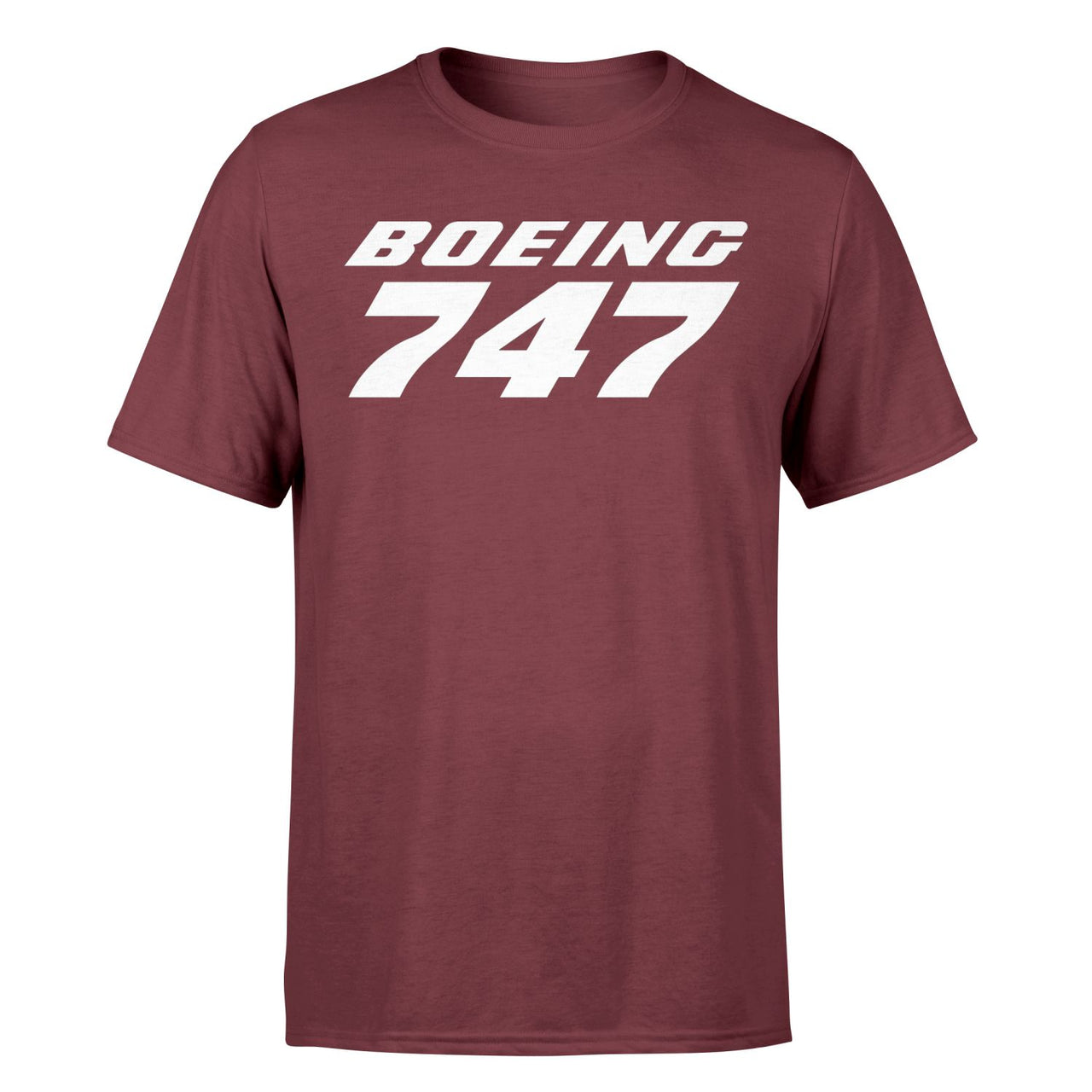 Boeing 747 & Text Designed T-Shirts
