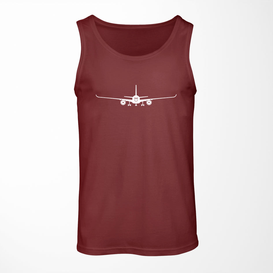 Airbus A350 Silhouette Designed Tank Tops