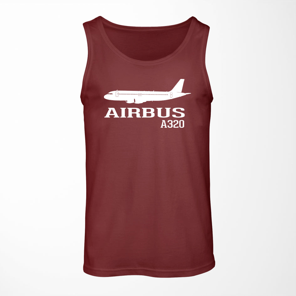 Airbus A320 Printed Designed Tank Tops