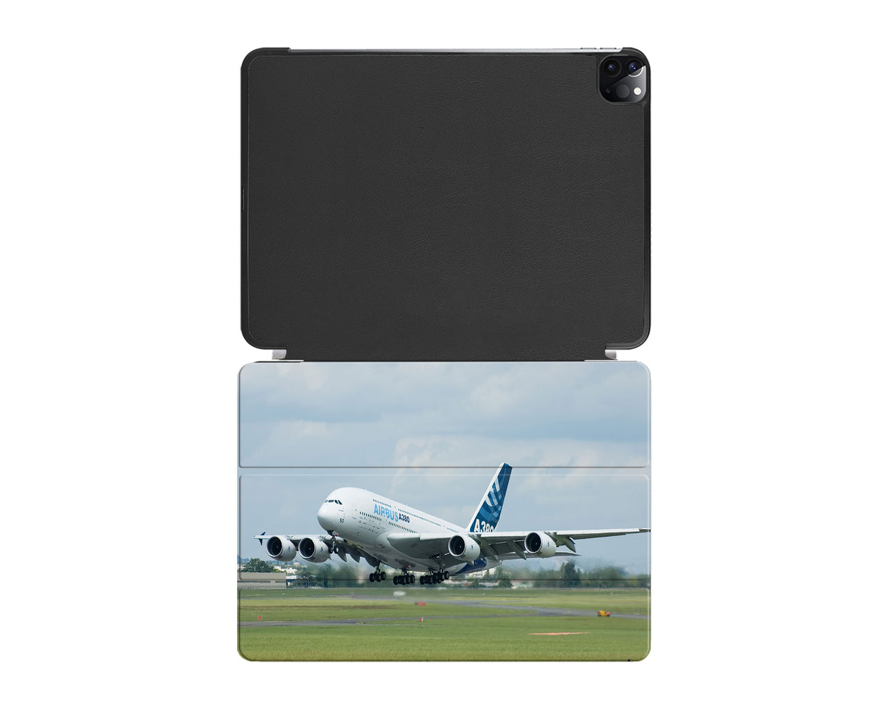 Departing Airbus A380 with Original Livery Designed iPad Cases