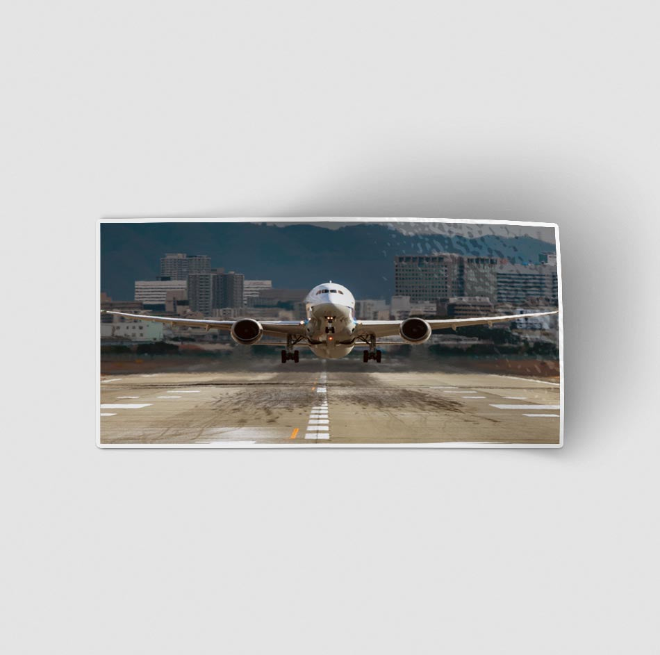 Departing Boeing 787 Dreamliner Designed Stickers