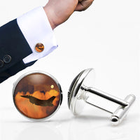 Thumbnail for Departing Fighting Falcon F16 Designed Cuff Links