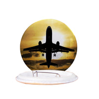 Thumbnail for Departing Passanger Jet During Sunset Designed Pins