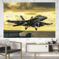 Thumbnail for Departing Jet Aircraft Printed Canvas Posters (1 Piece) Aviation Shop 