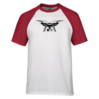 Thumbnail for Drone Silhouette Designed Raglan T-Shirts