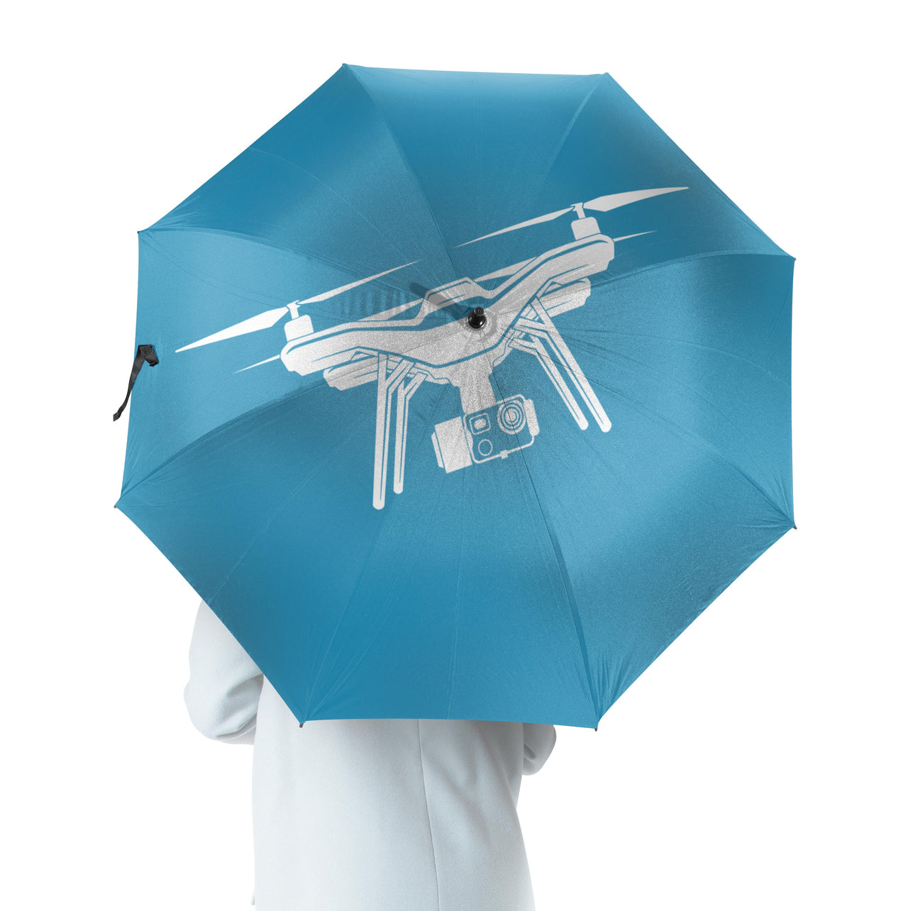 Drone Silhouette Designed Umbrella