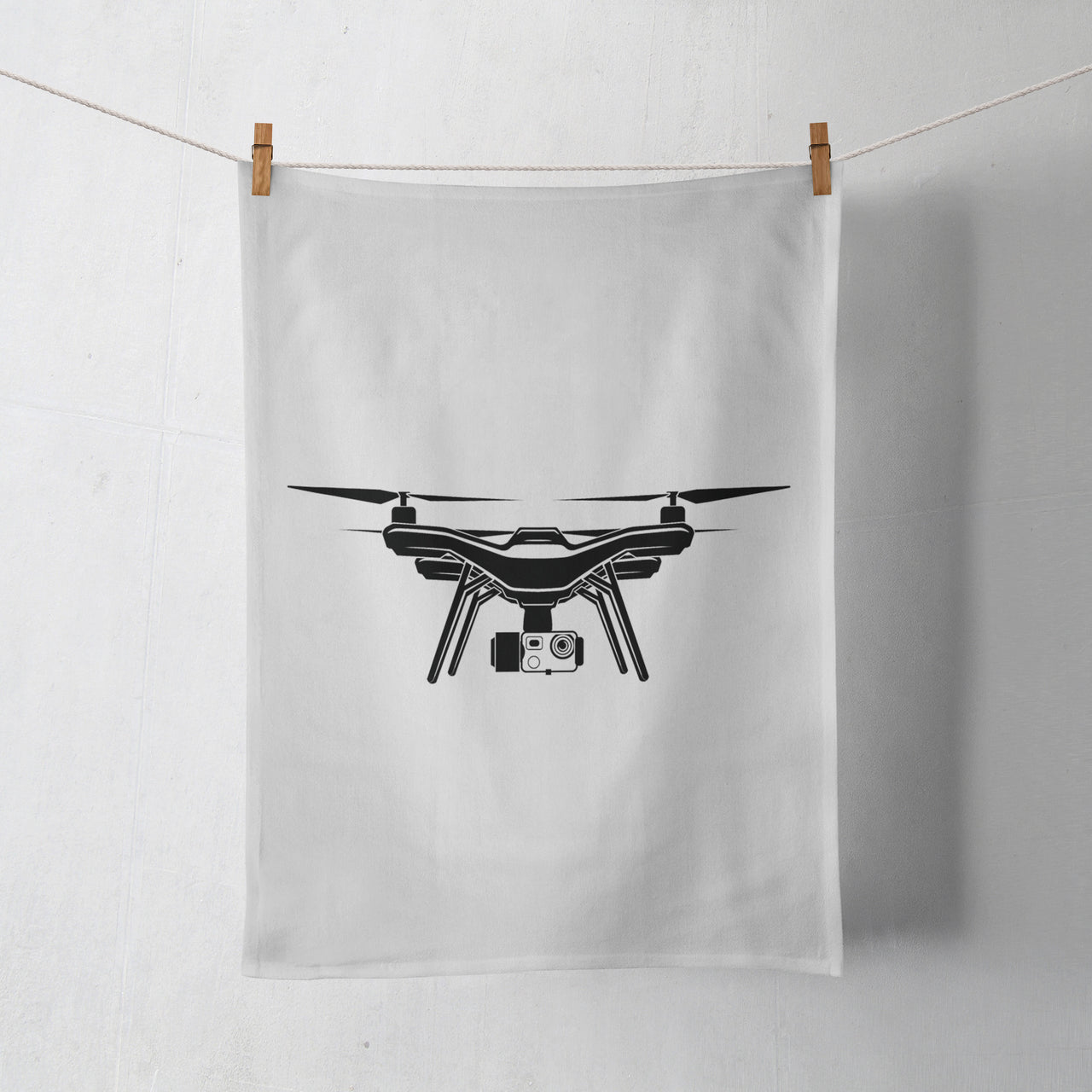 Drone Silhouette Designed Towels