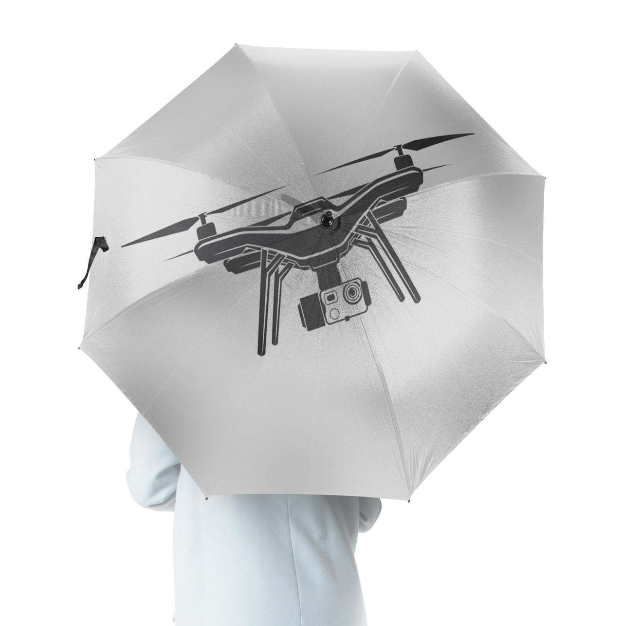 Drone Silhouette Designed Umbrella