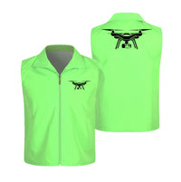 Thumbnail for Drone Silhouette Designed Thin Style Vests