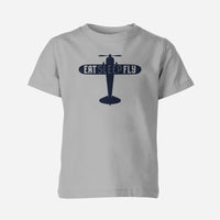 Thumbnail for Eat Sleep Fly & Propeller Designed Children T-Shirts