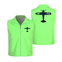 Thumbnail for Eat Sleep Fly & Propeller Designed Thin Style Vests