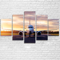 Thumbnail for Boeing 737-800 During Sunset Printed Canvas Poster