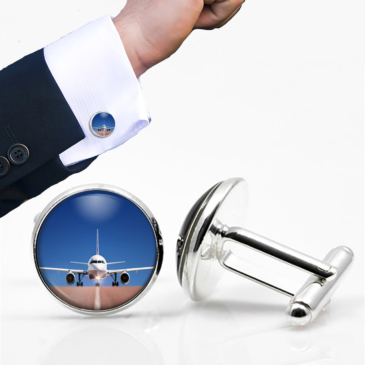 Face to Face with Airbus A320 Designed Cuff Links