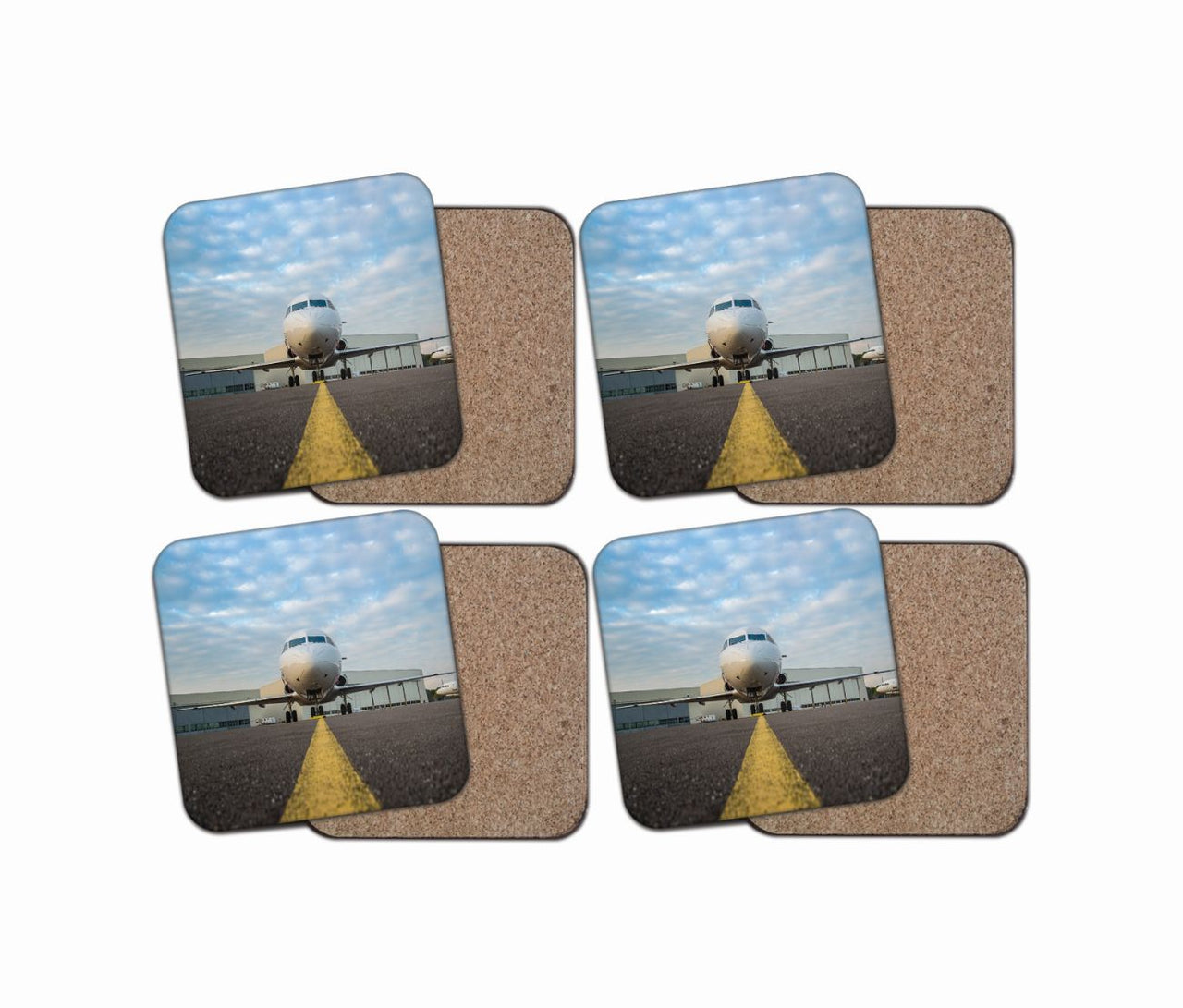 Face to Face with Beautiful Jet Designed Coasters